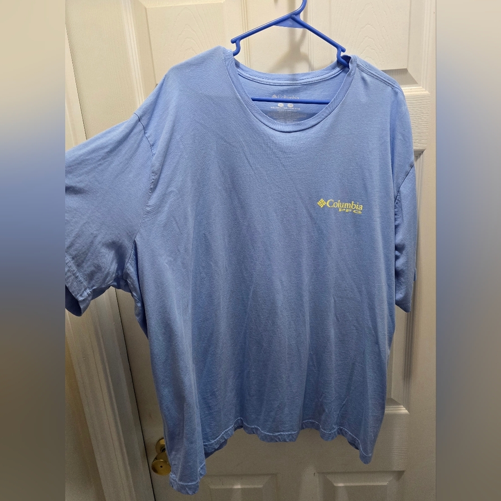 Columbia PGF Blue Short Sleeve Tee Casual Comfort
